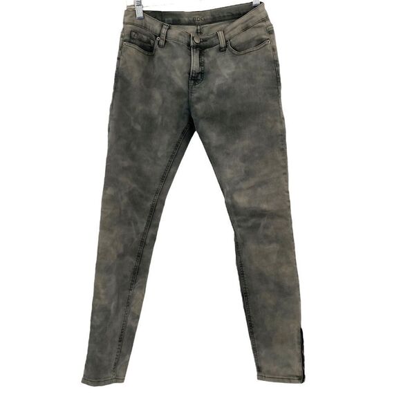 Urban outfitters BDG Smoky Gray Acid Wash Mid Rise Ankle Jeans Size 23 - Picture 2 of 7